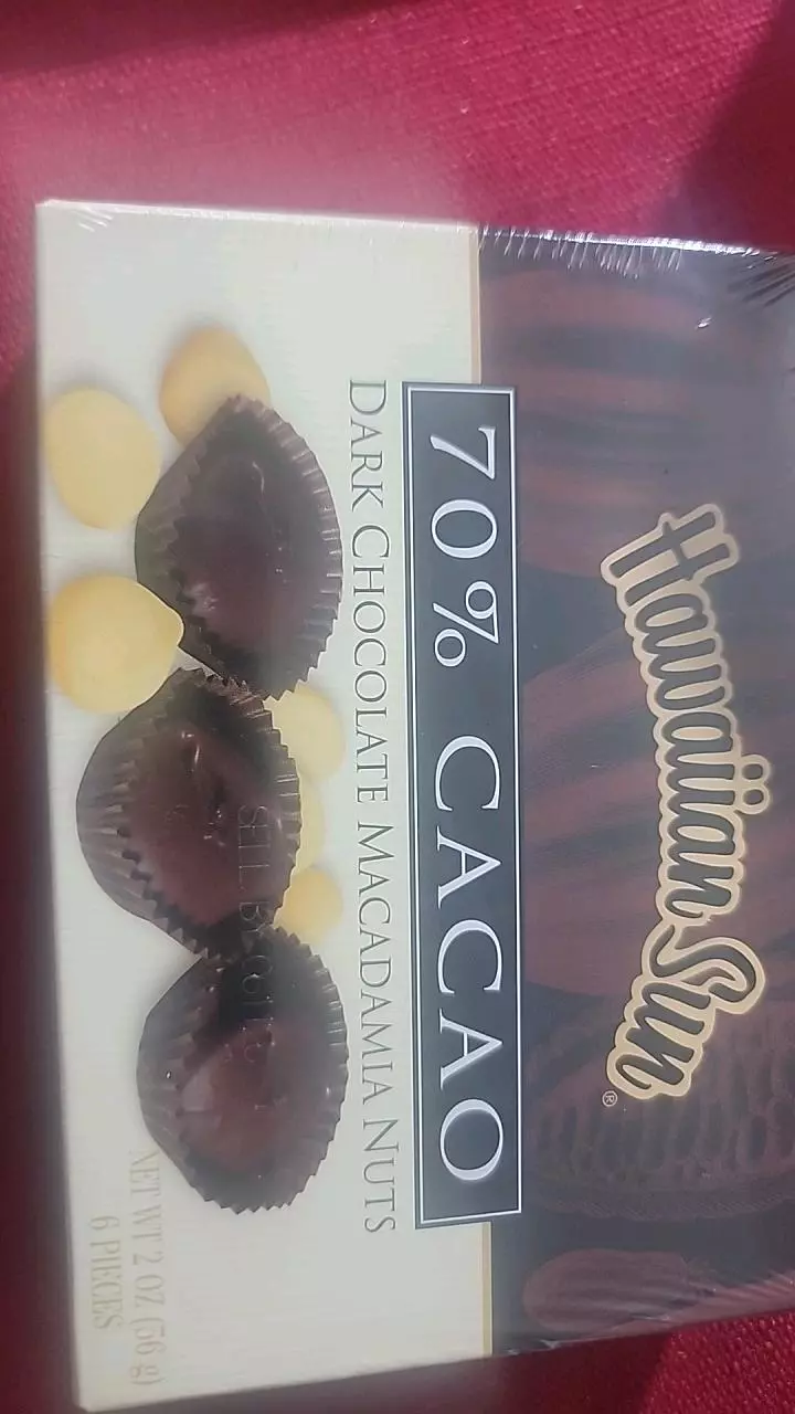 small box Hawaiian  sun dark chocolate  6pcs thumbnail