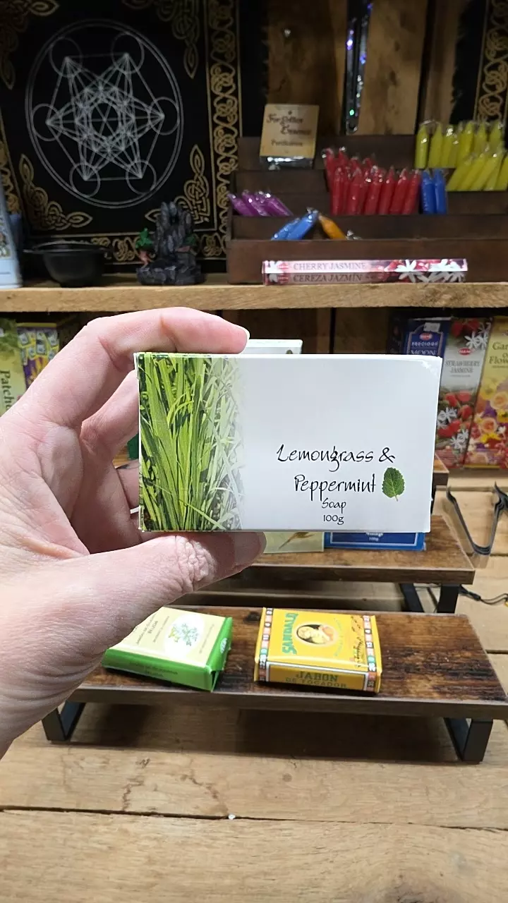 lemongrass and peppermint soap thumbnail