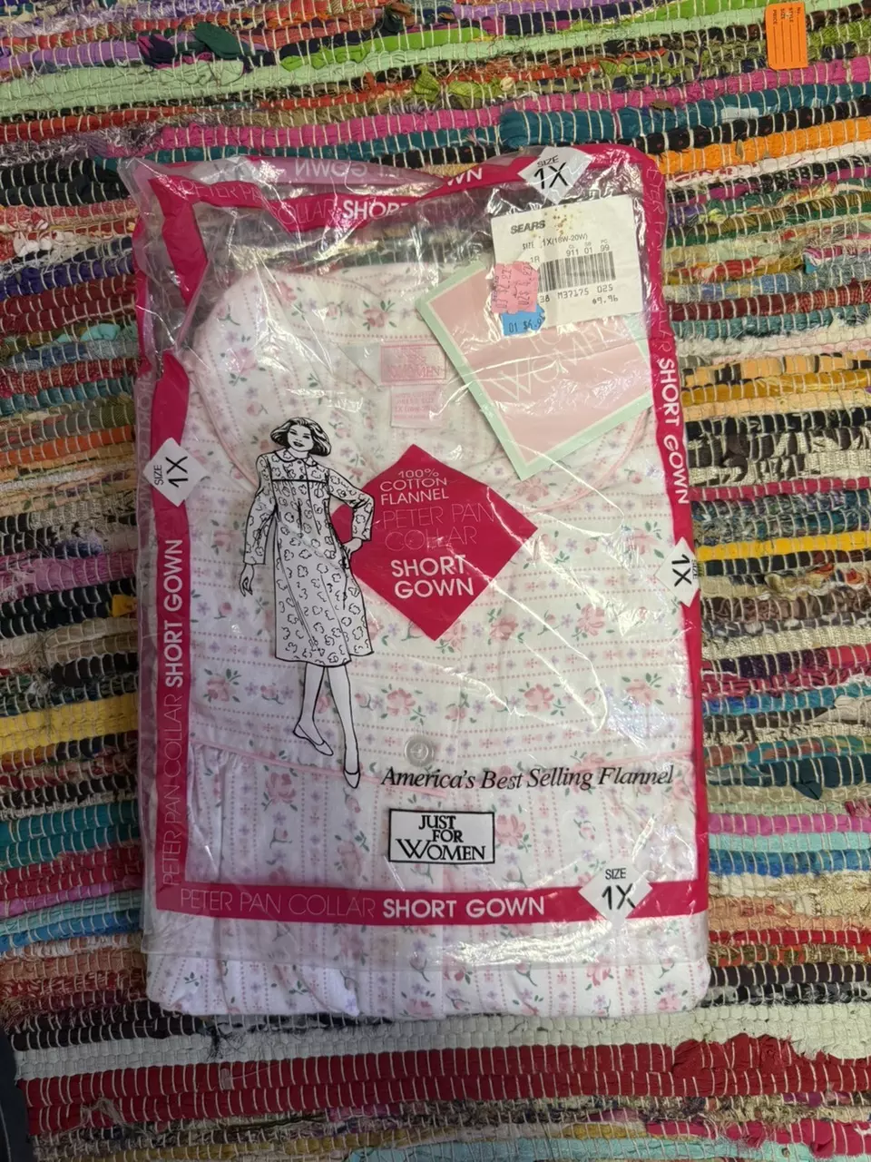 just for women flannel nightgown 1X thumbnail