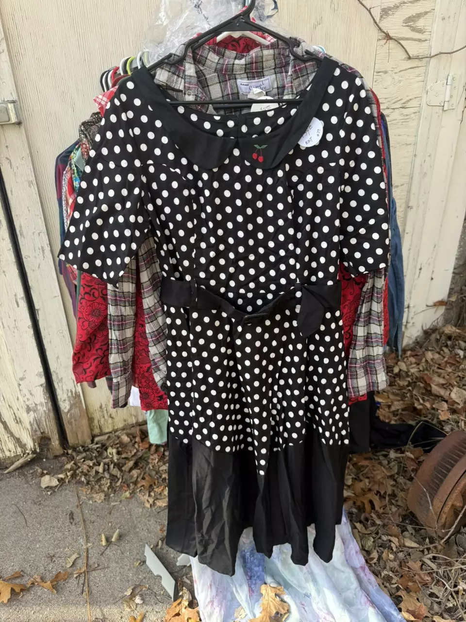 Collectif retro pinup Polkadot dress NWT XXL thumbnail