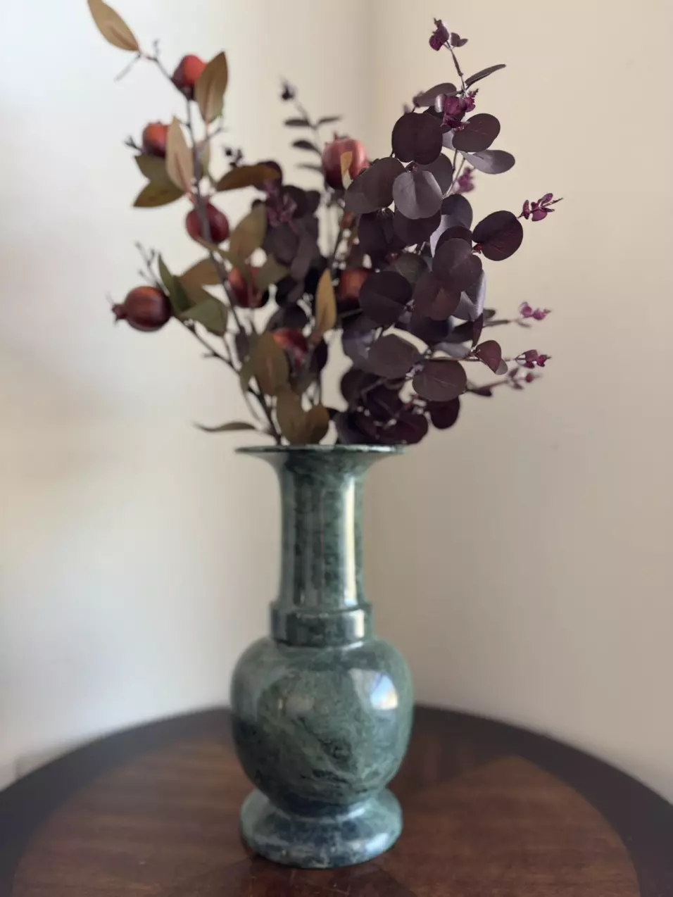 Large green marble vase thumbnail