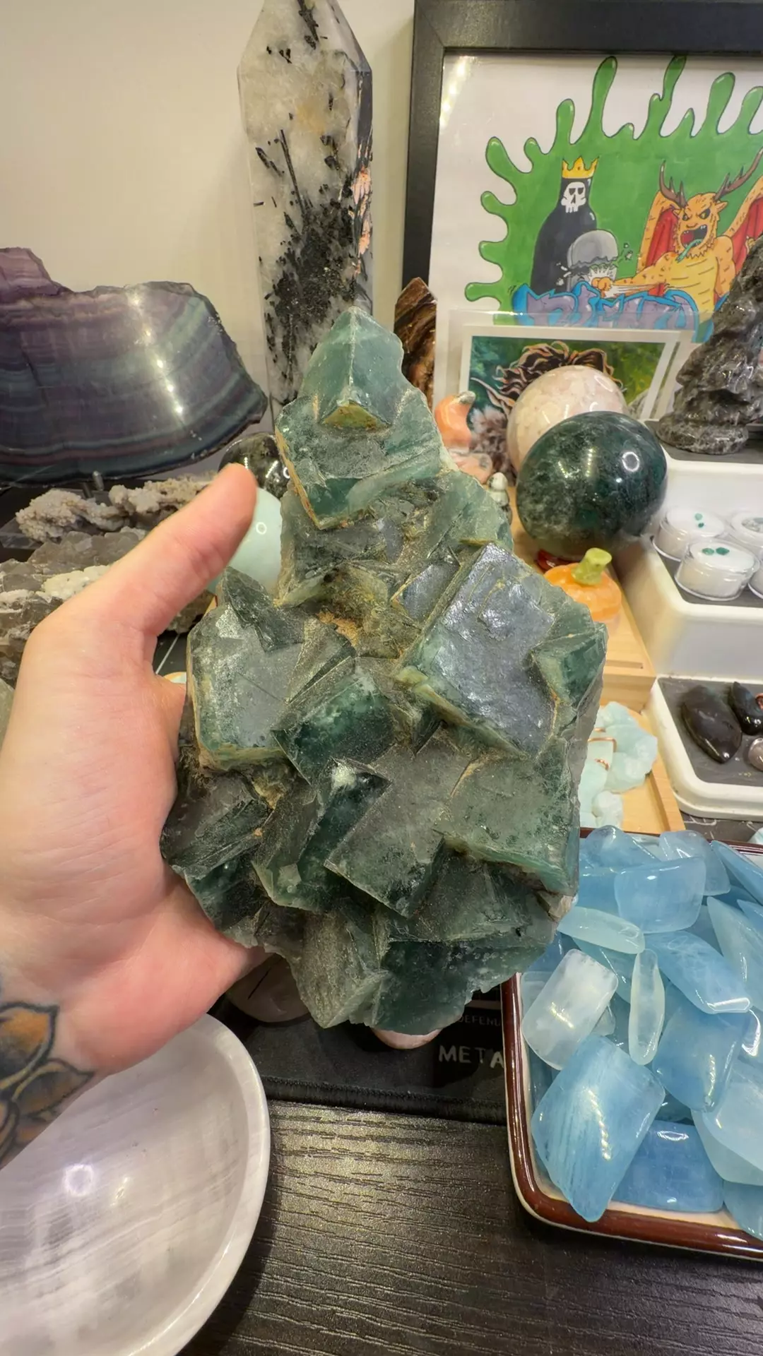Green Uv fluorite thumbnail
