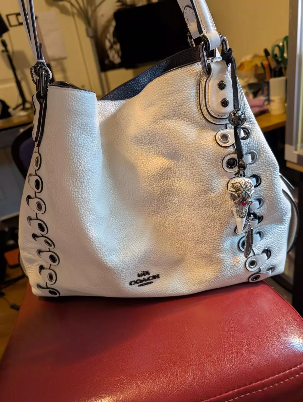 Coach Edie W Mixed Metal Grommets 2017 thumbnail