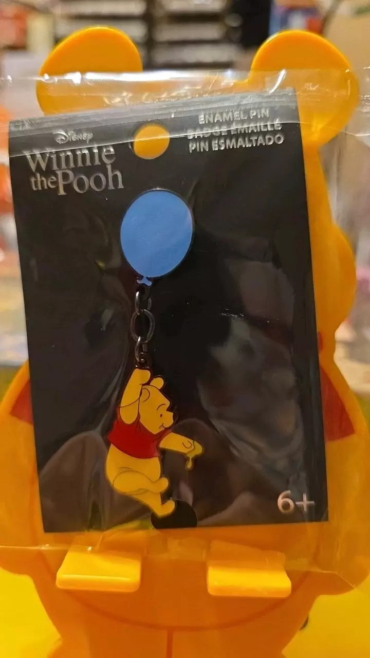 Disney loungefly Pooh blue balloon Dangle Pin thumbnail