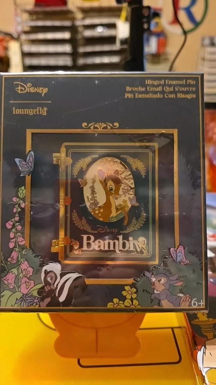 Loungefly DISNEY Classics BAMBI 3" Hinged Book Pin Collectors Box thumbnail