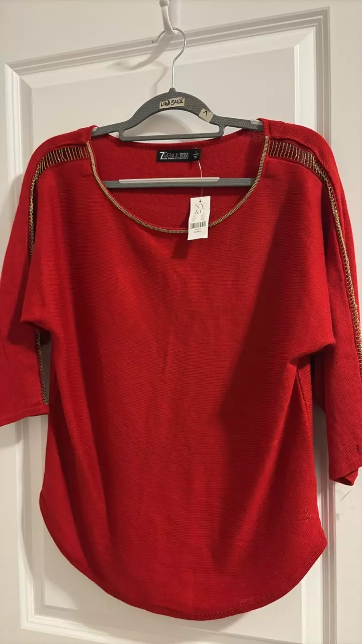 NY & Co Red Sweater Small New thumbnail