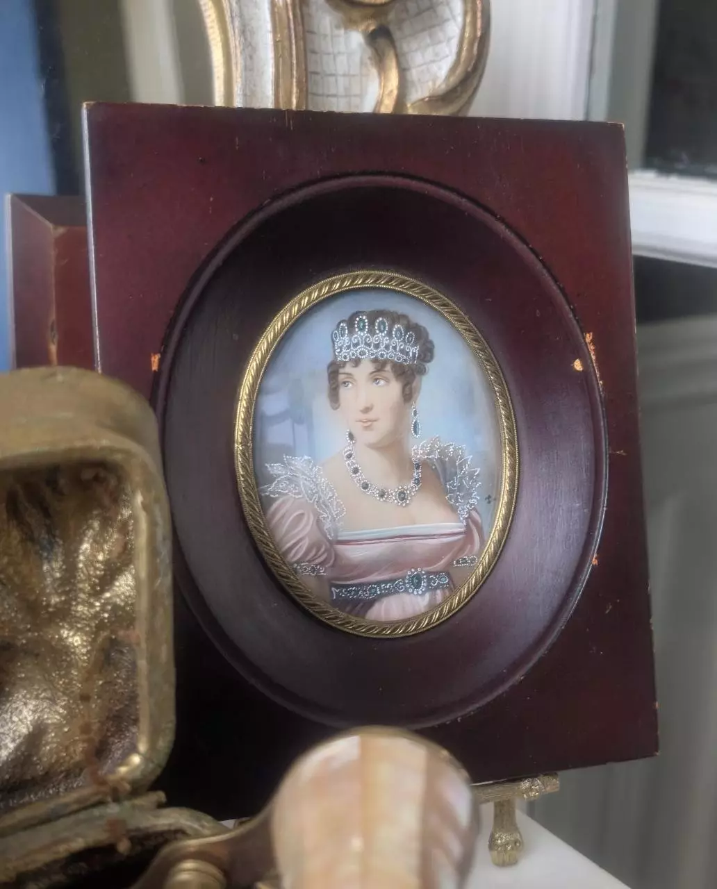 French miniature portrait Empress Josephine Bonaparte thumbnail