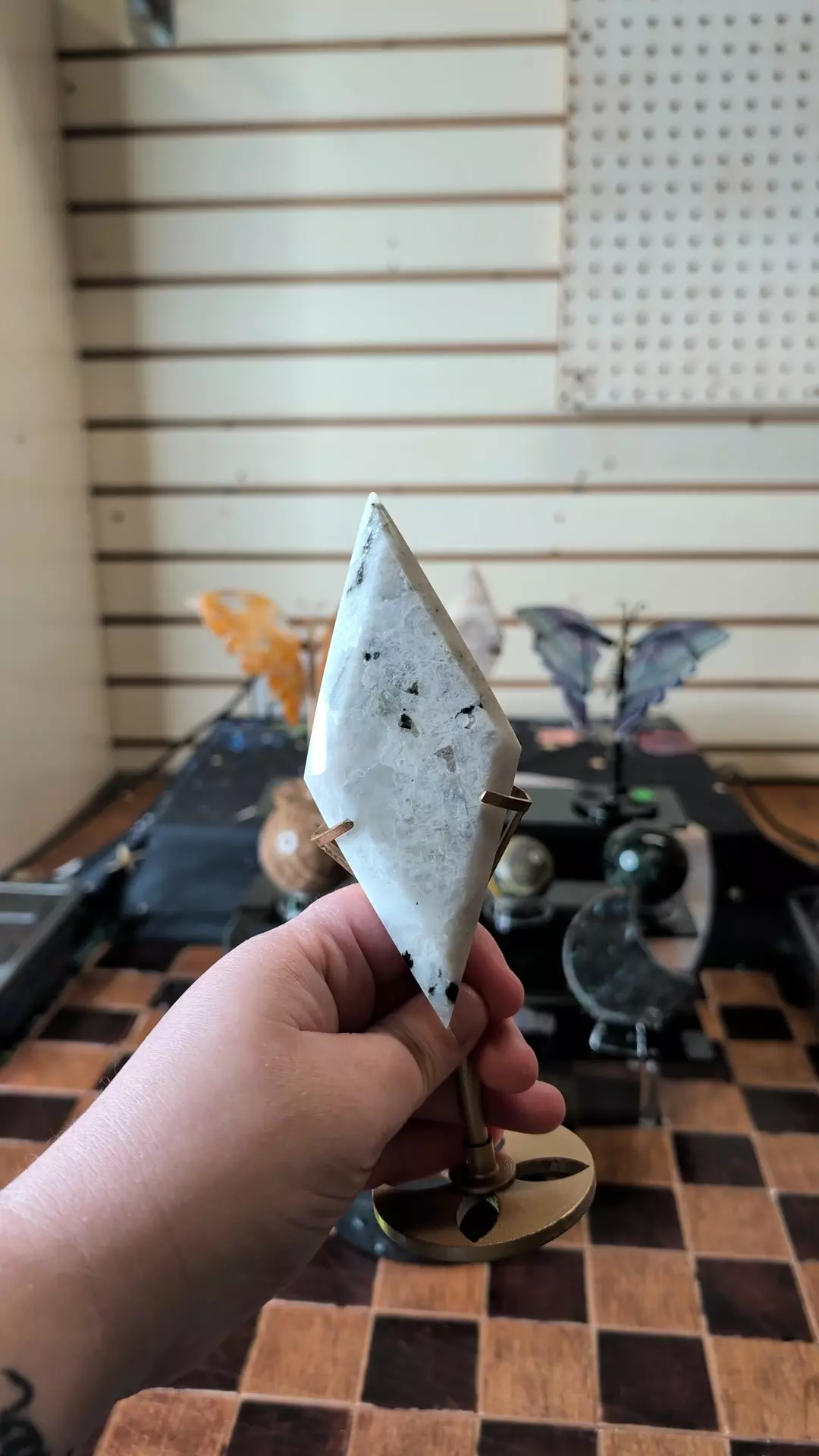 Rainbow Moonstone Diamond D was $30 thumbnail