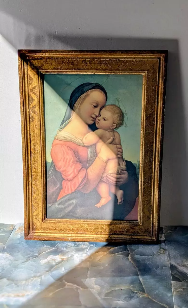 Florentine Style Madonna & Child Framed Print thumbnail