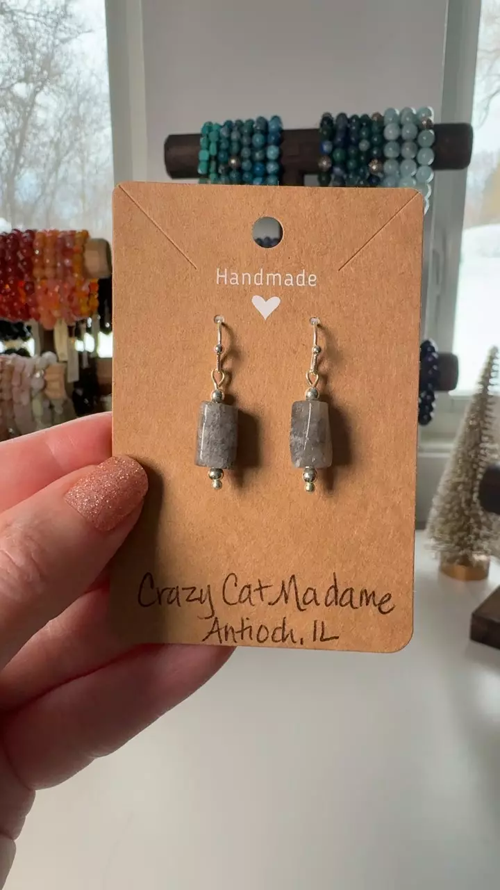Labradorite earrings thumbnail