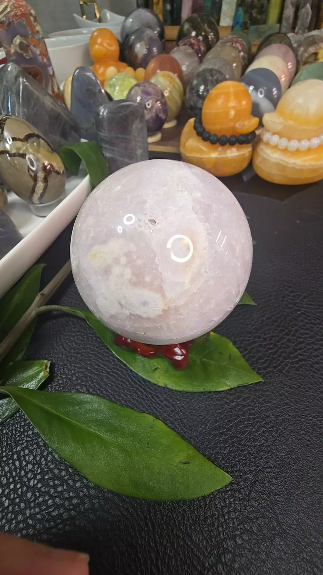 Super Druzy Flower Agate Sphere thumbnail