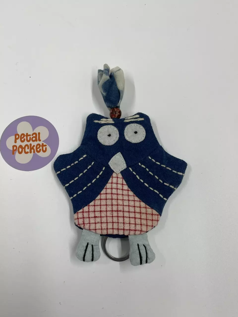 Hand-sewn Owl🦉key pouch 4.5”*4.5” WYSIWYG thumbnail