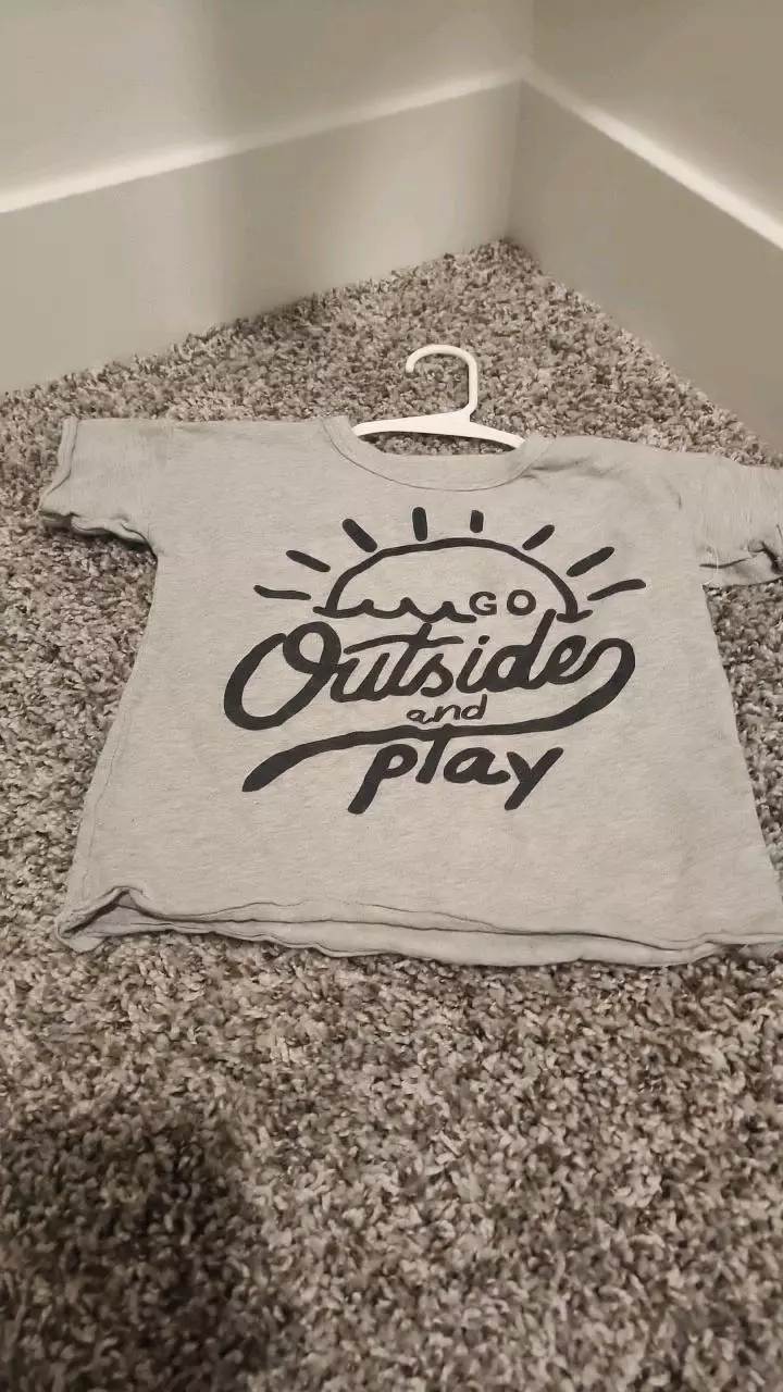 Modern Moments Gray Go outside and play shirt size 3T thumbnail