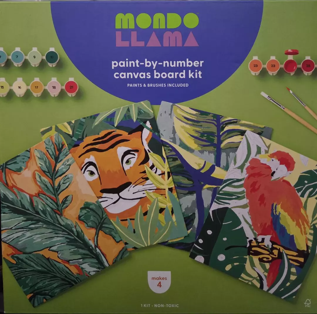 Mondo Llama Paint by Number thumbnail