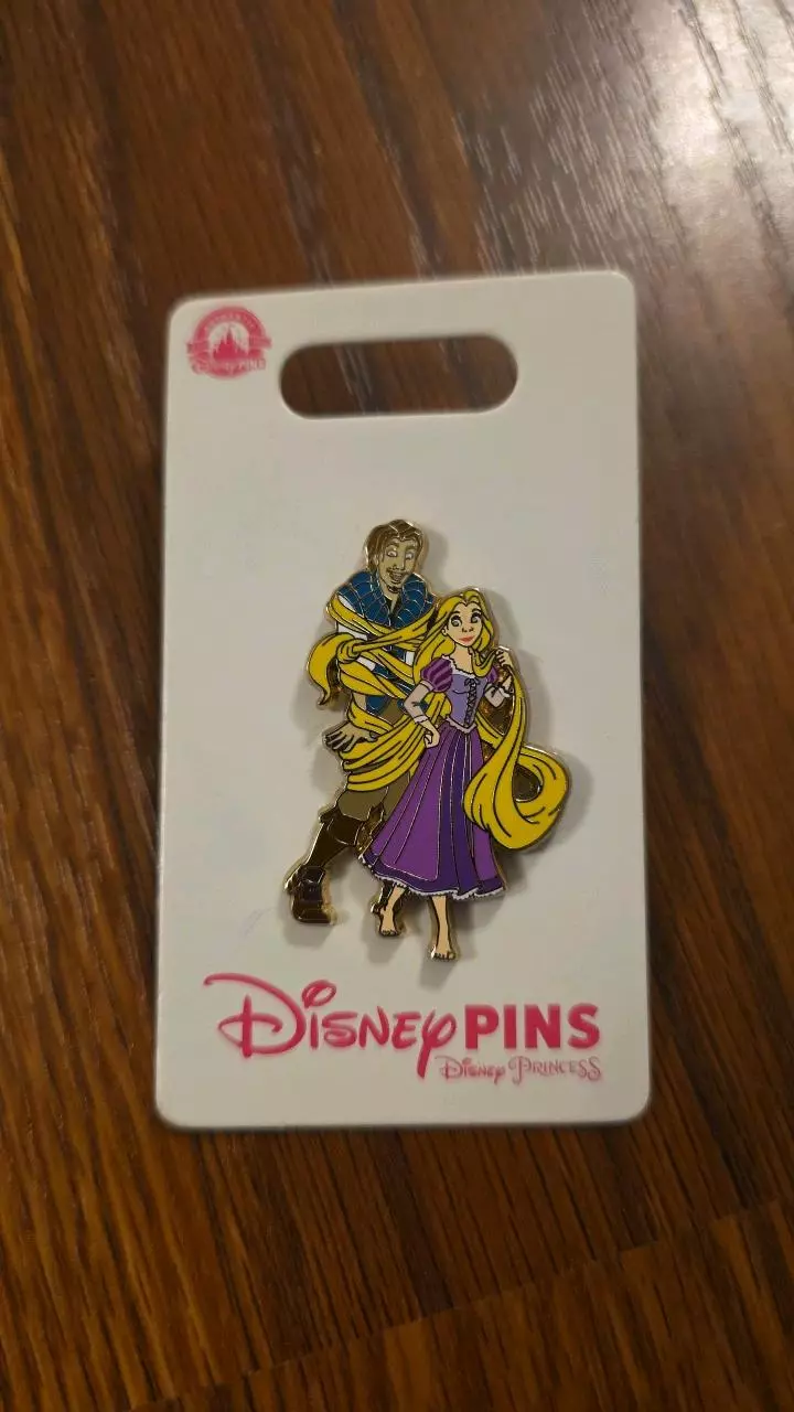Disney Parks Tangled Rapunzel and Flynn Rider Pin thumbnail