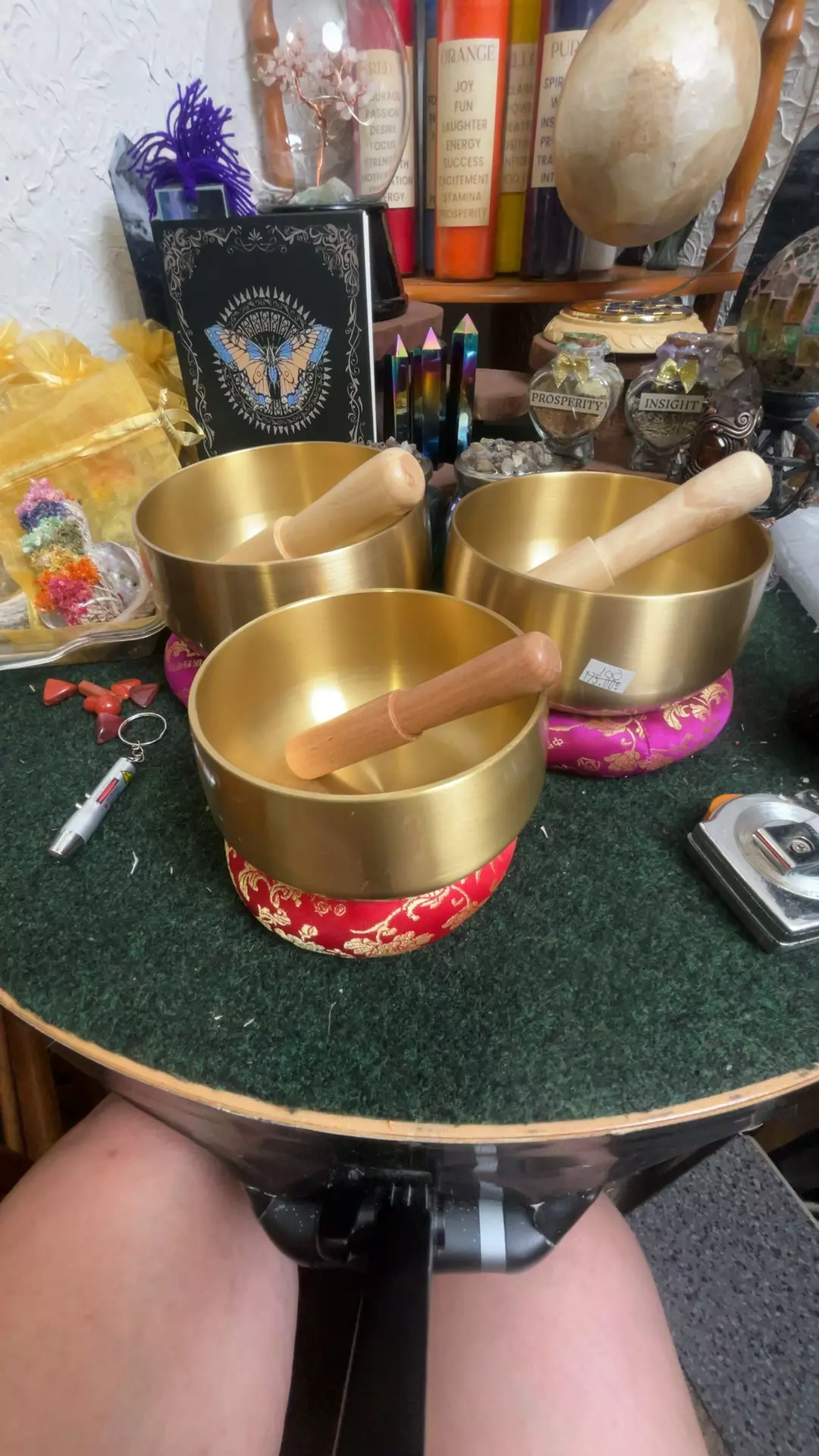 Solid brass 5 inch singing bowl thumbnail