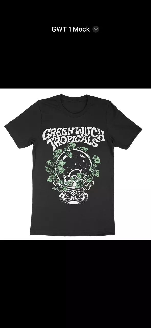 Green Witch Tropicals Tee Size XL thumbnail