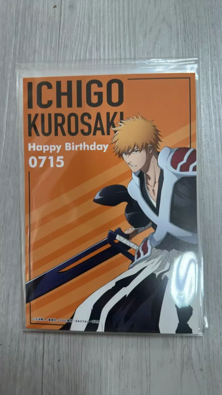 Bleach ichigo kurosaki birthday postcard thumbnail