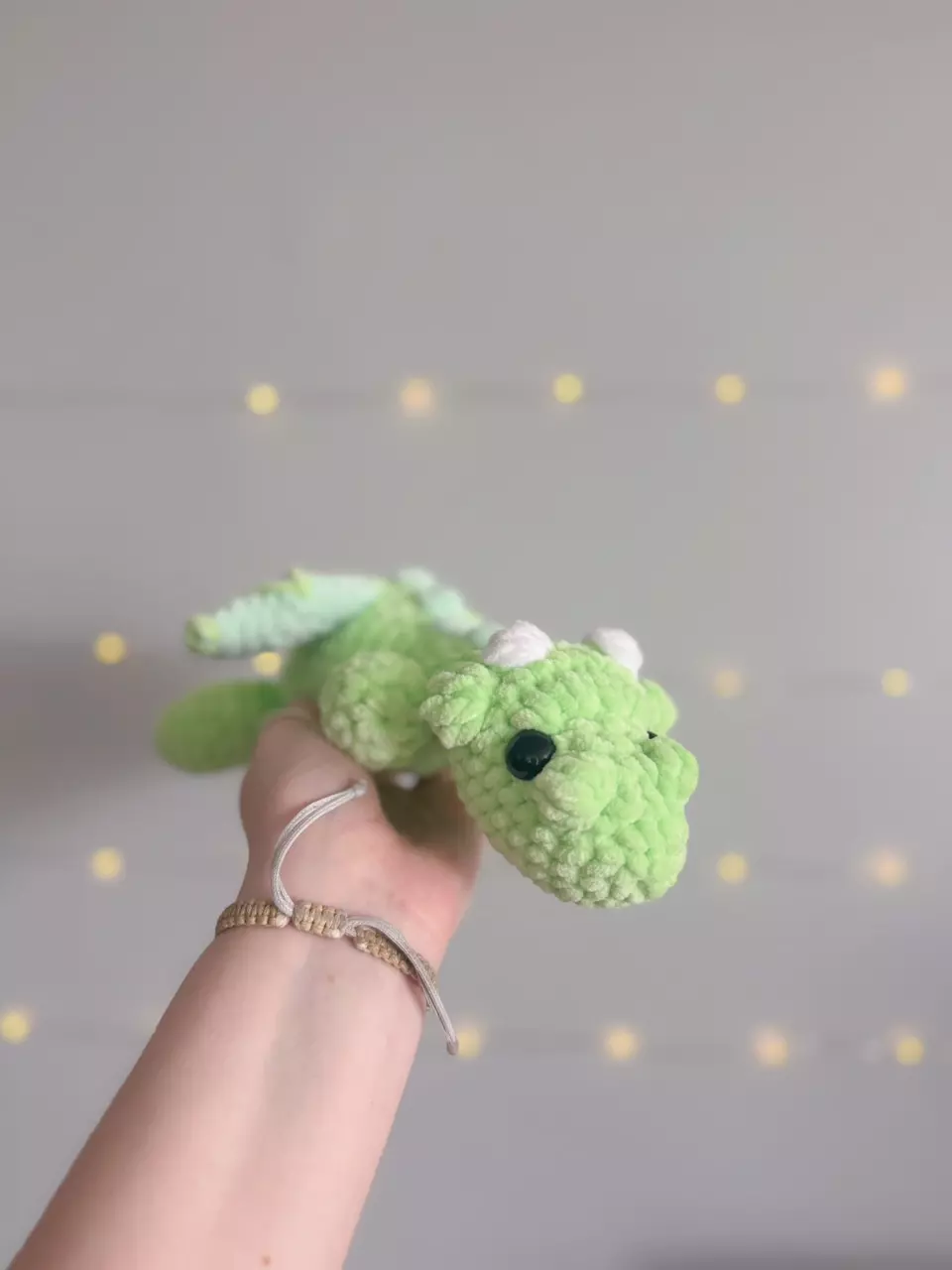Green Dragon Crochet Plush thumbnail