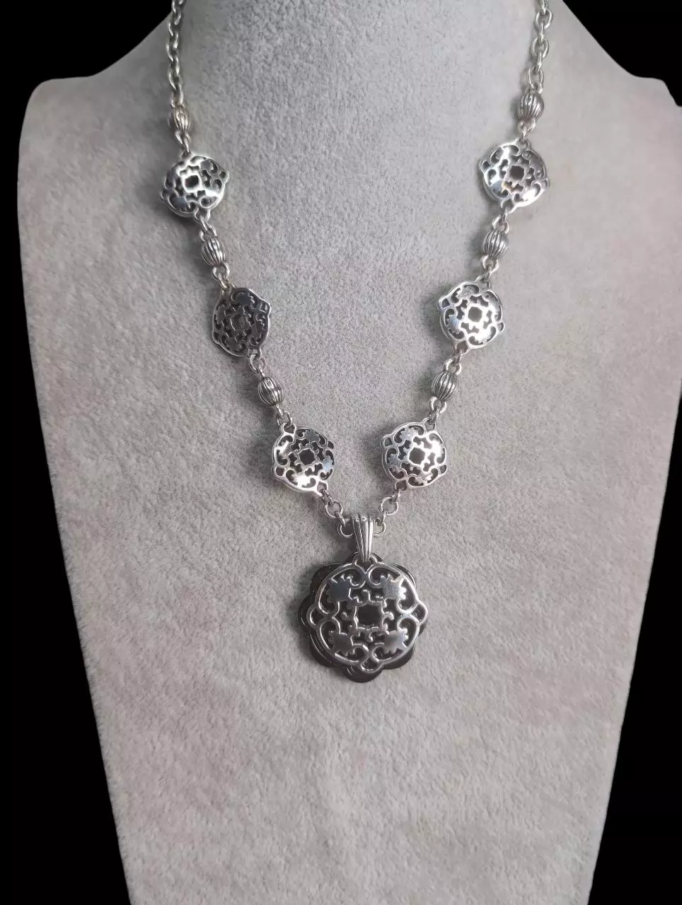 Brighton Silver Filigree Pendant Necklace thumbnail