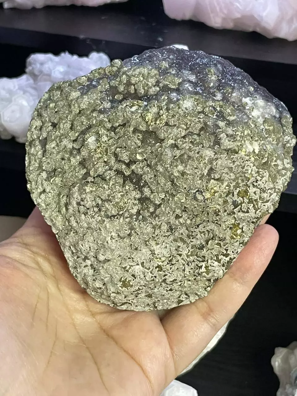 Pyrite on Bubbly Fluorite thumbnail