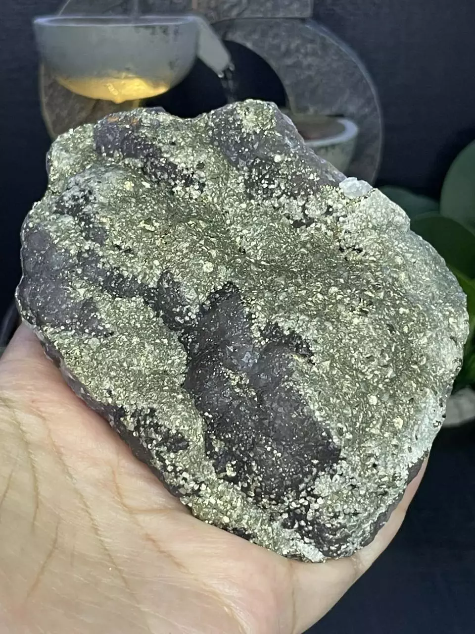 Pyrite on Bubbly Fluorite thumbnail