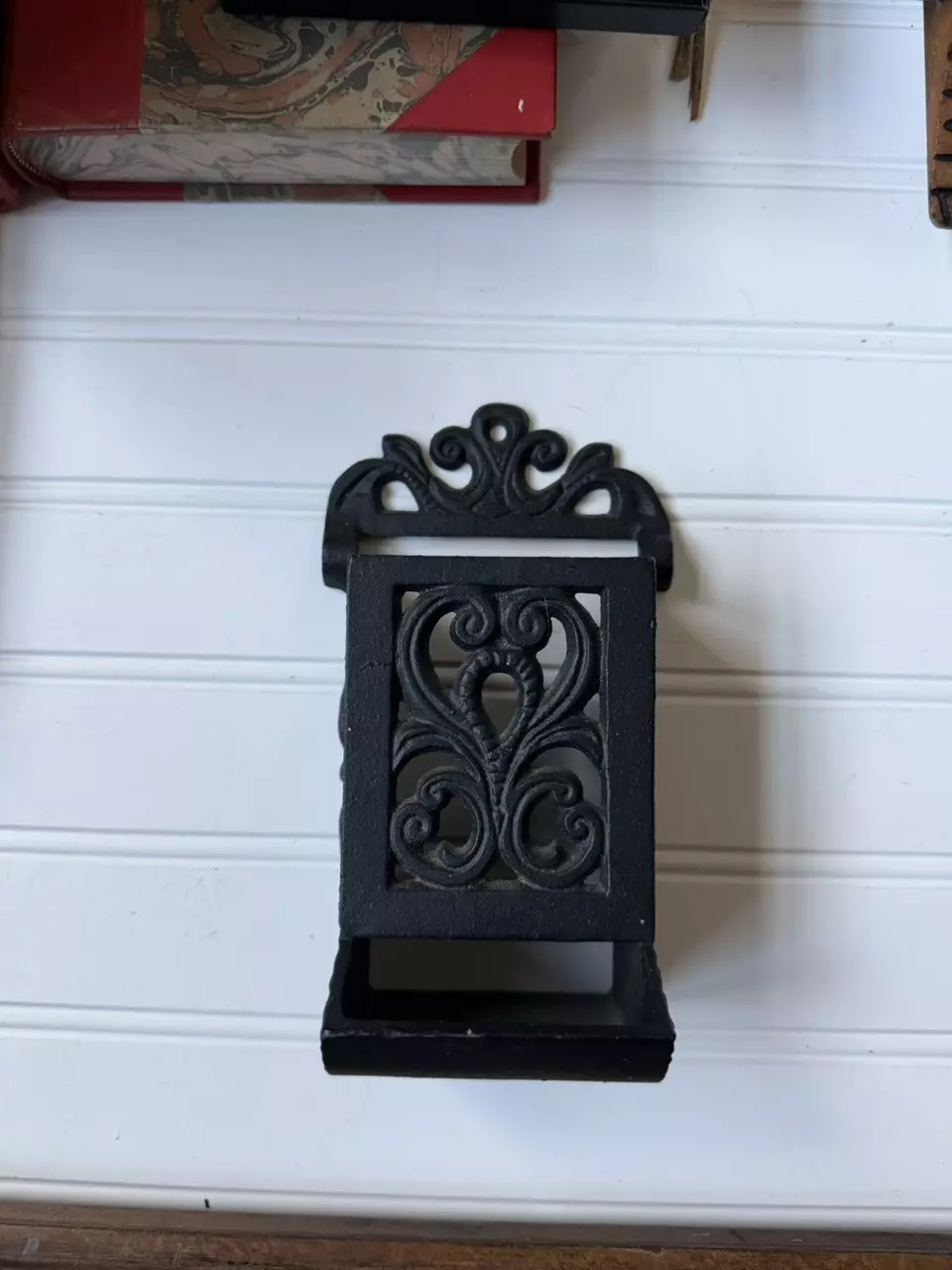 Vintage Black Cast Iron Wall Mount thumbnail