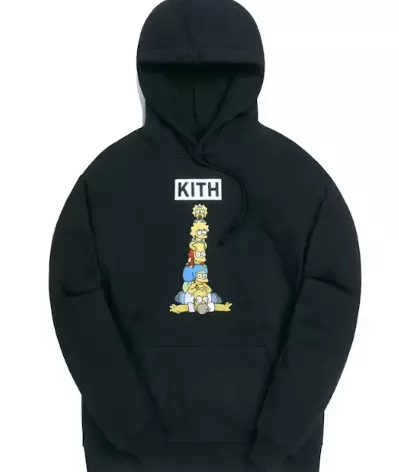 xl-Kith Simpsons hoodie-black(2628) thumbnail
