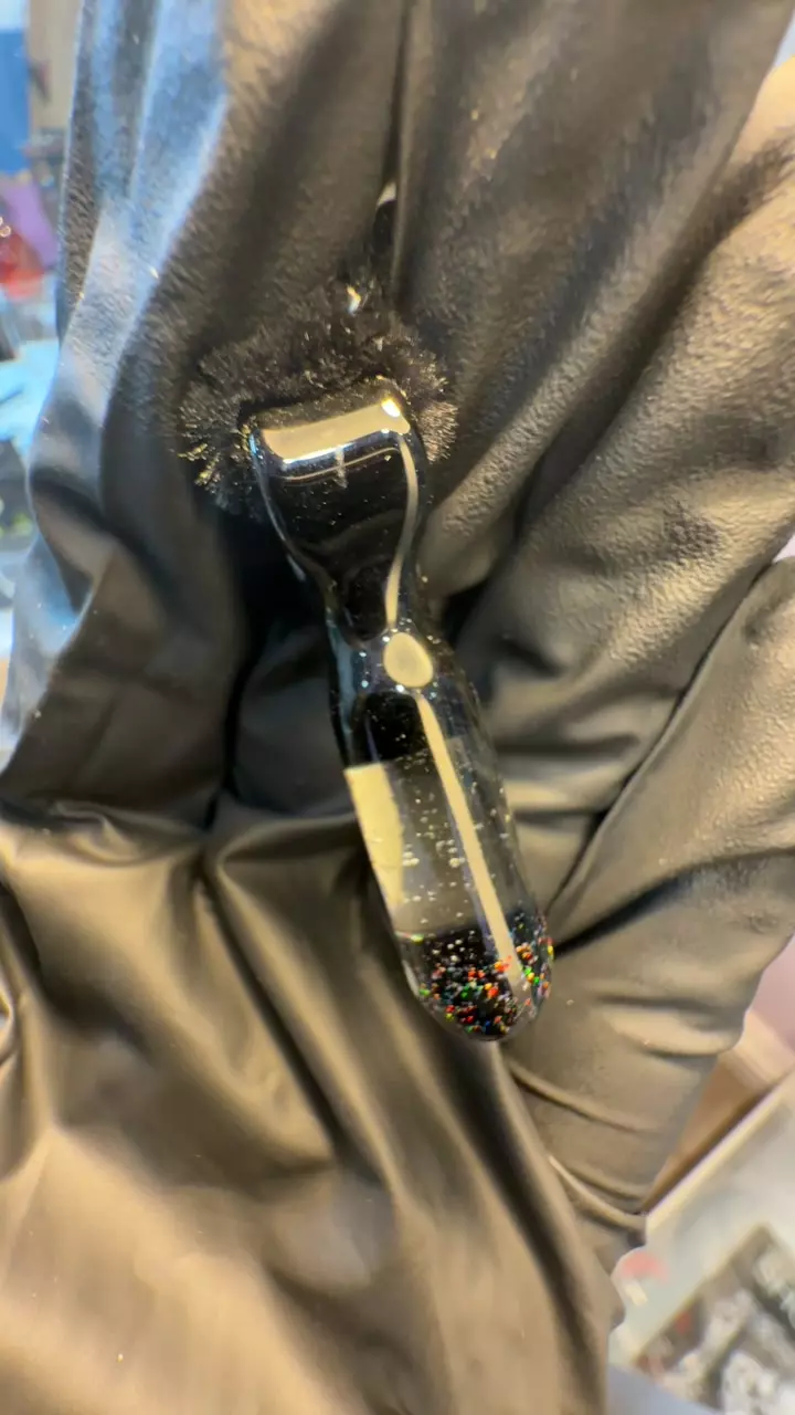 Matt W crushed opal UV pendant thumbnail