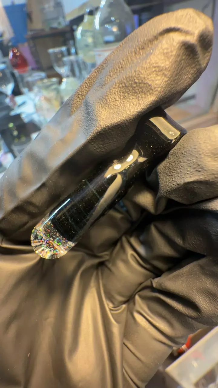 Matt W crushed opal UV pendant thumbnail