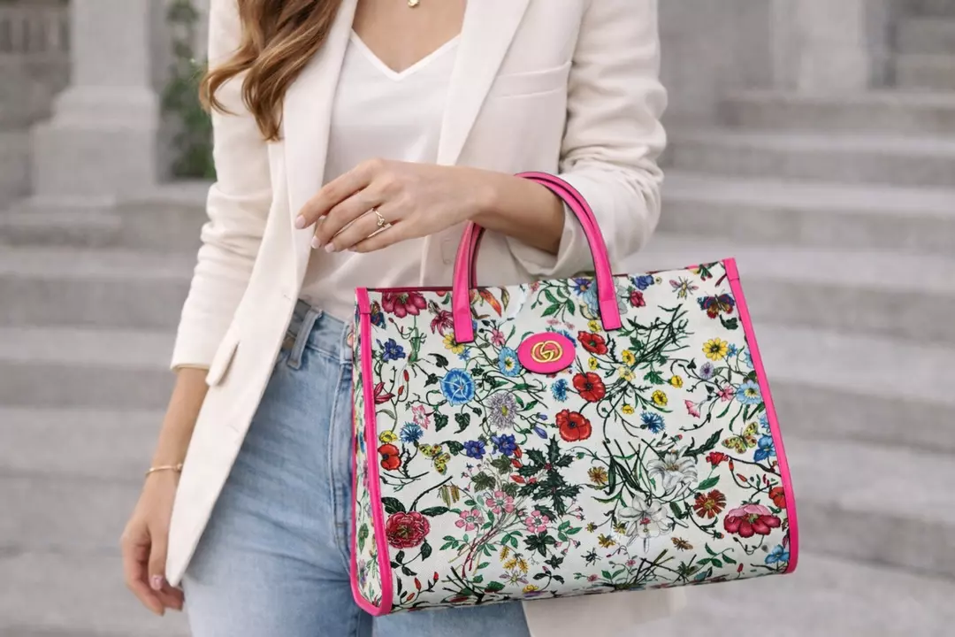 Gucci Flora Large Tote Bag thumbnail