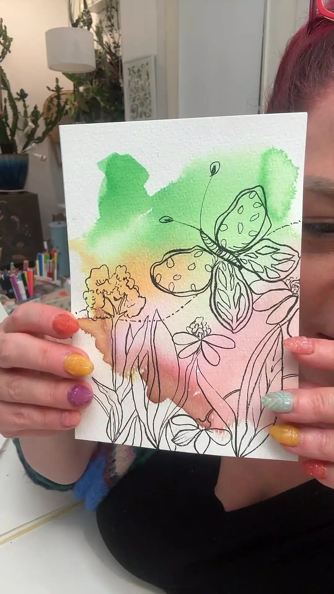 5x7 Multi Media Butterfly thumbnail