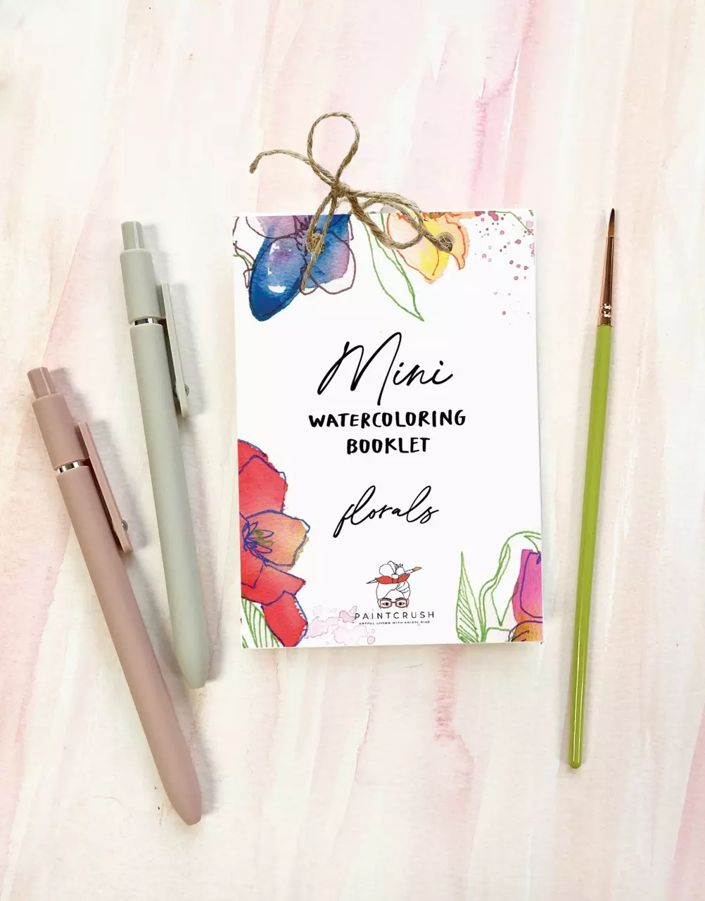 Mini Watercoloring Book - Florals thumbnail