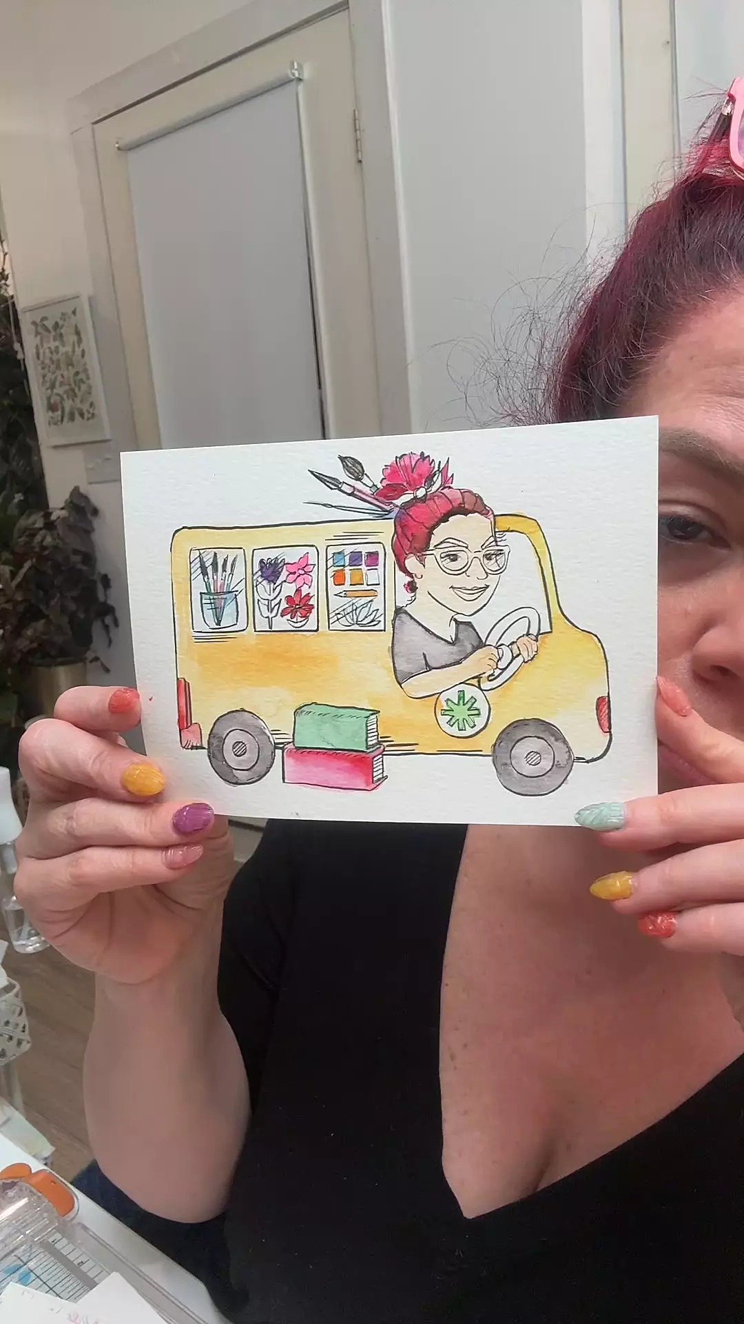 Watercolor Your Own Kristy’s Bus thumbnail