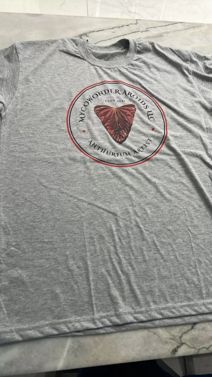 MycoWonders Aroids grey T-shirt  XXL thumbnail