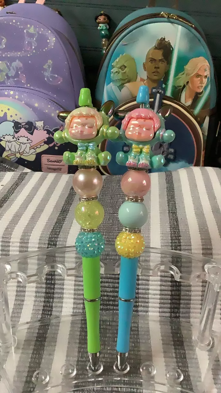 acrylic skull panda pens thumbnail