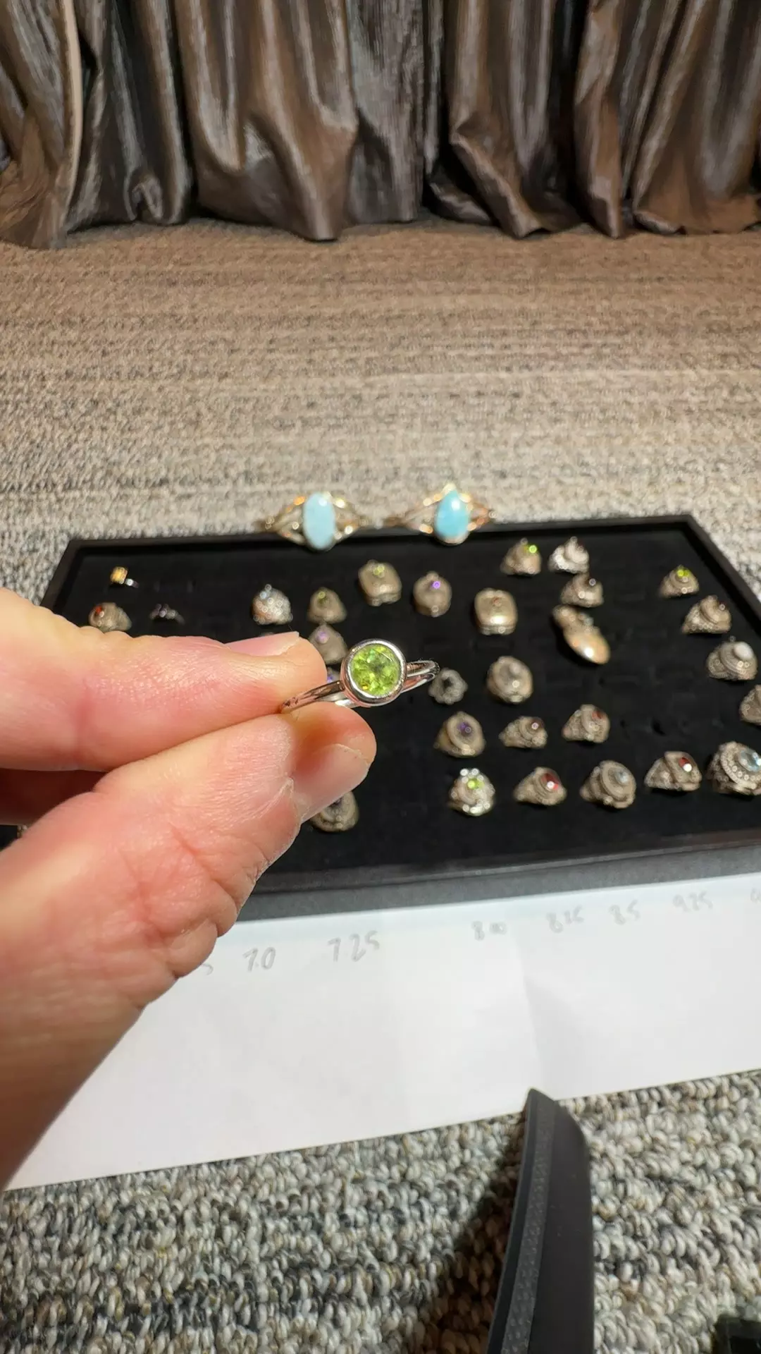 Peridot Bezel Set Ring thumbnail