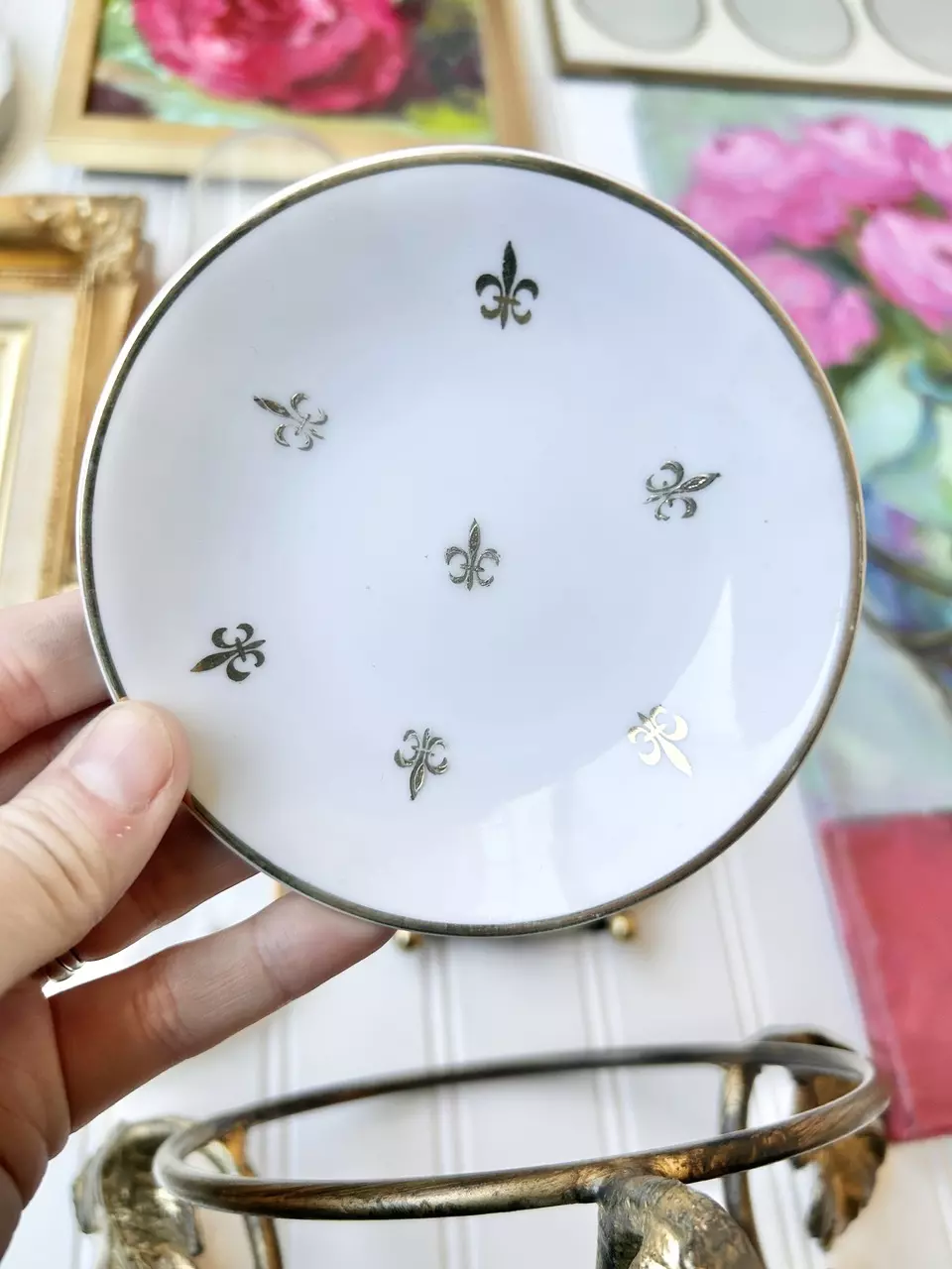 Fluer di lis butter pat (3 available) 4” thumbnail