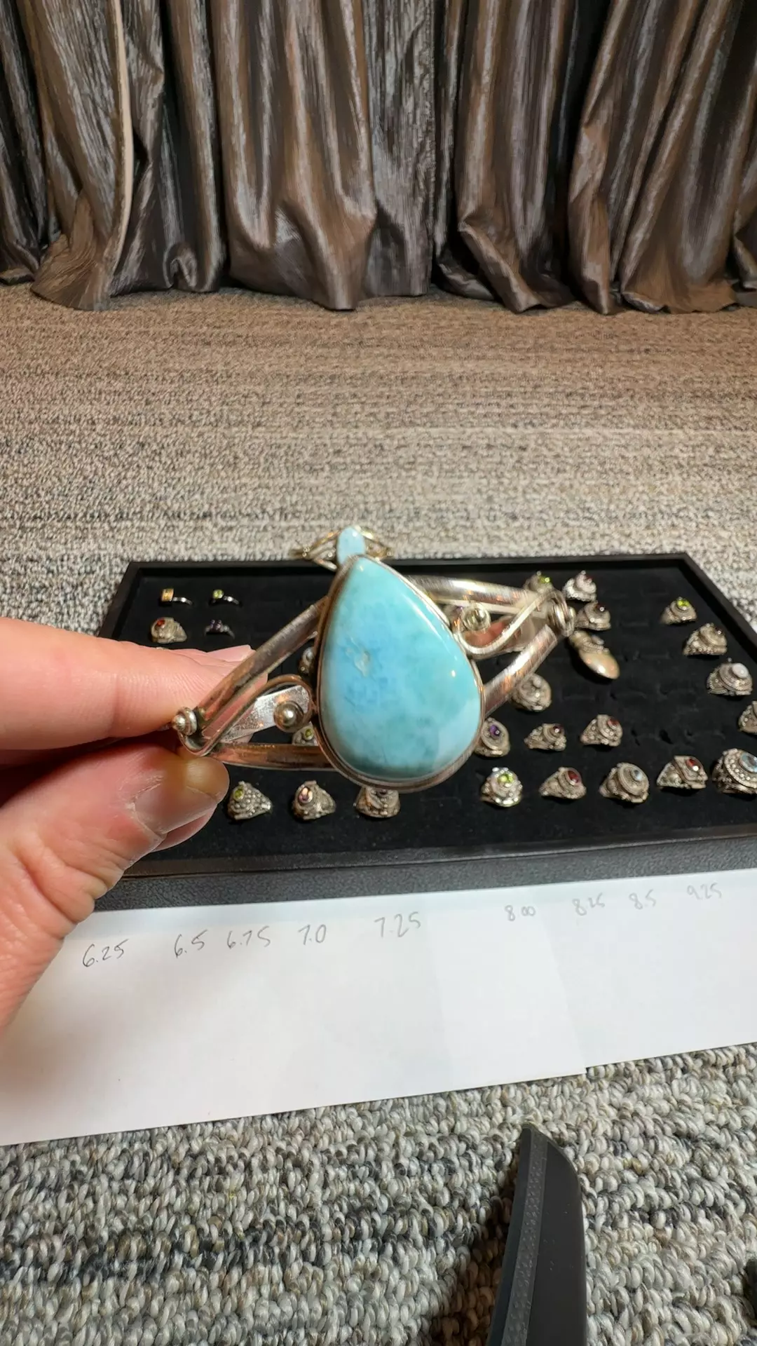 Larimar Sterling Silver Cuff thumbnail
