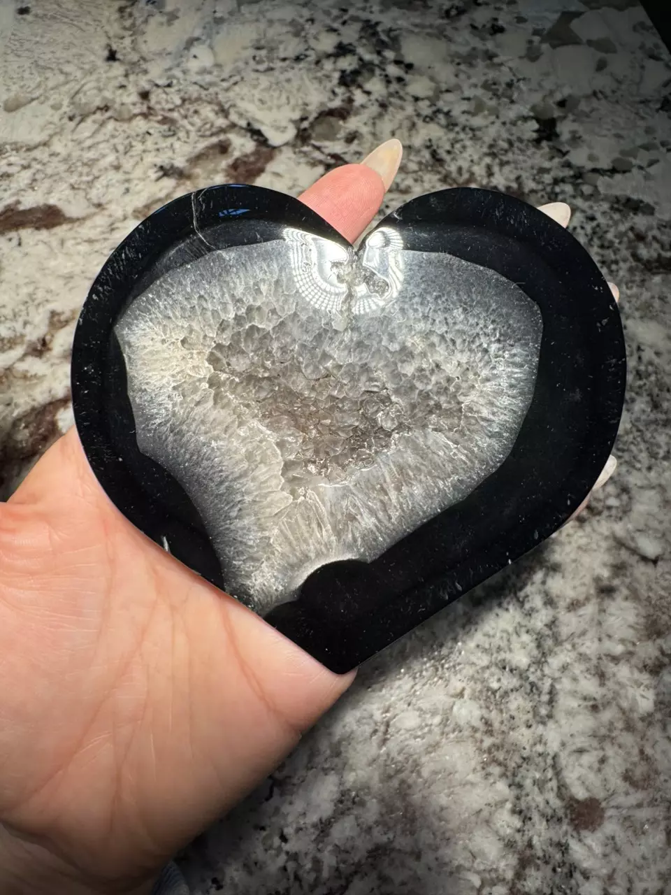 Black onyx druzy heart 0001 thumbnail
