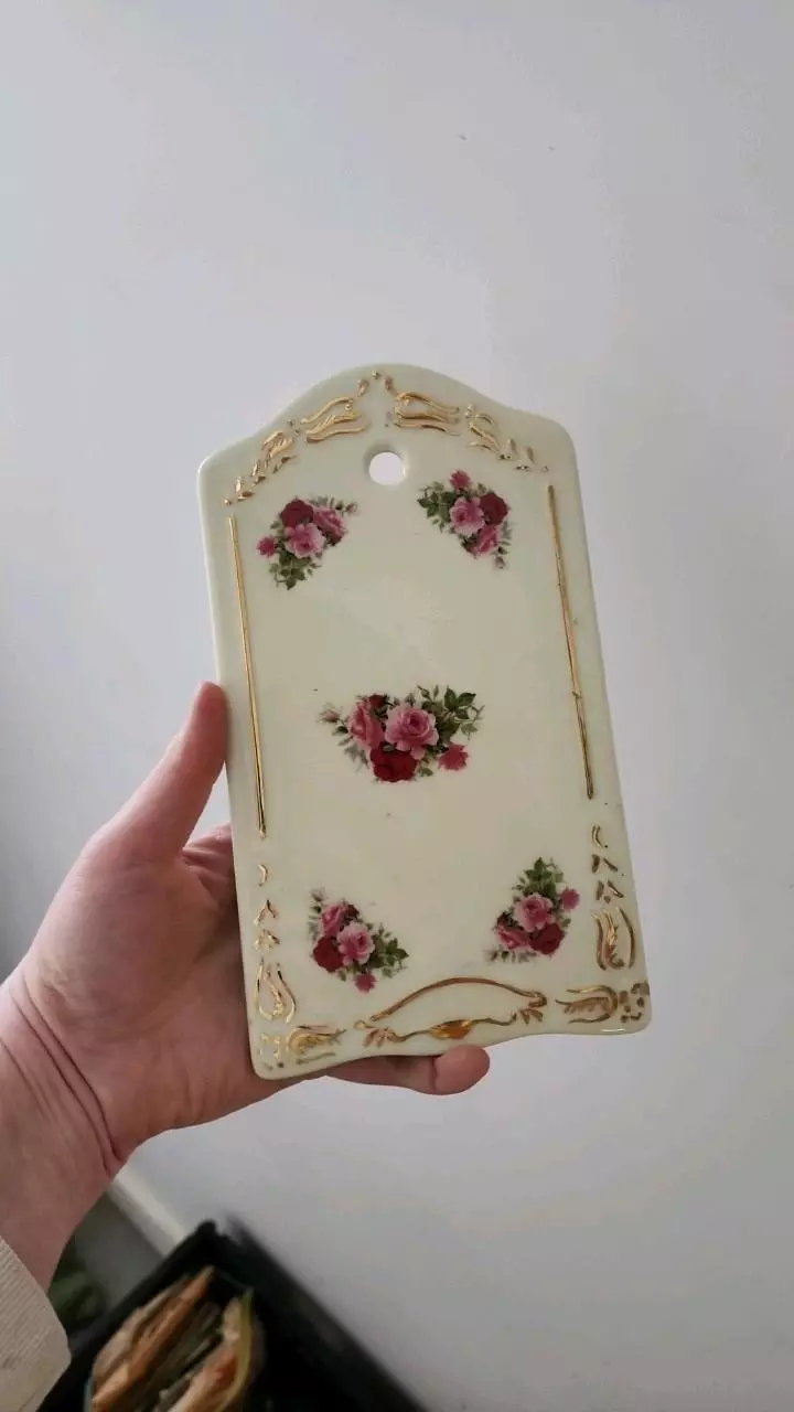Porcelain Floral Cheese Plate thumbnail