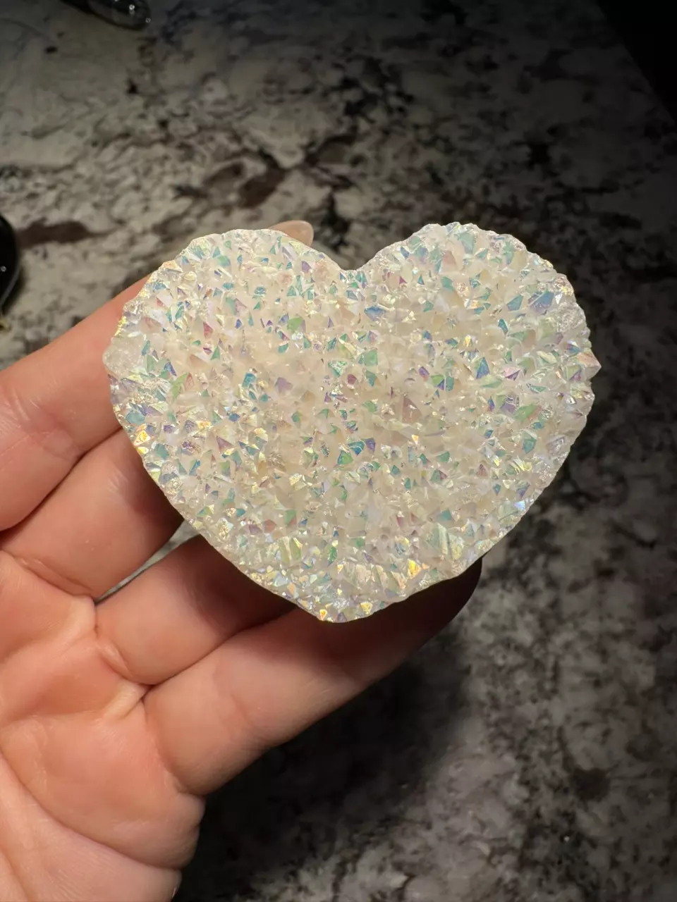 Angel aura quartz cluster heart 0002 thumbnail