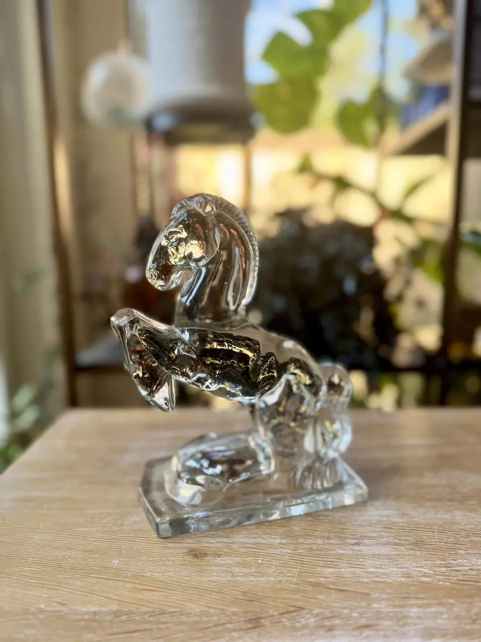 L.E. Smith glass horse bookend thumbnail