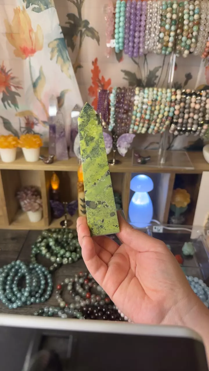 $32 | Serpentine w/ Pyrite Quartz 32J thumbnail