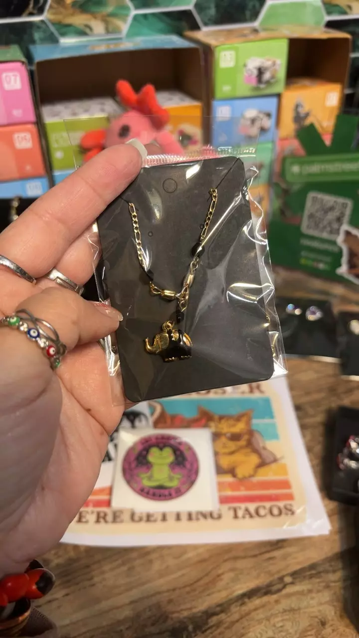 Lucky elephant necklace thumbnail