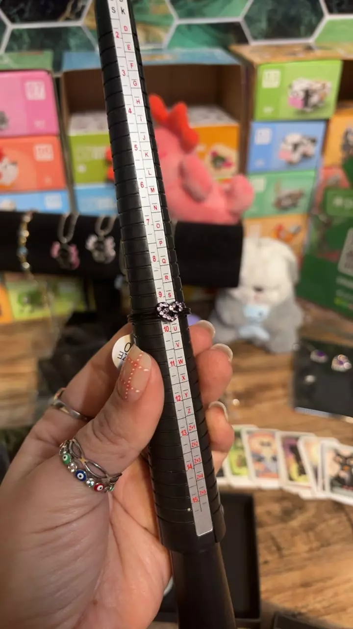 Black rhodium heart size 10 thumbnail