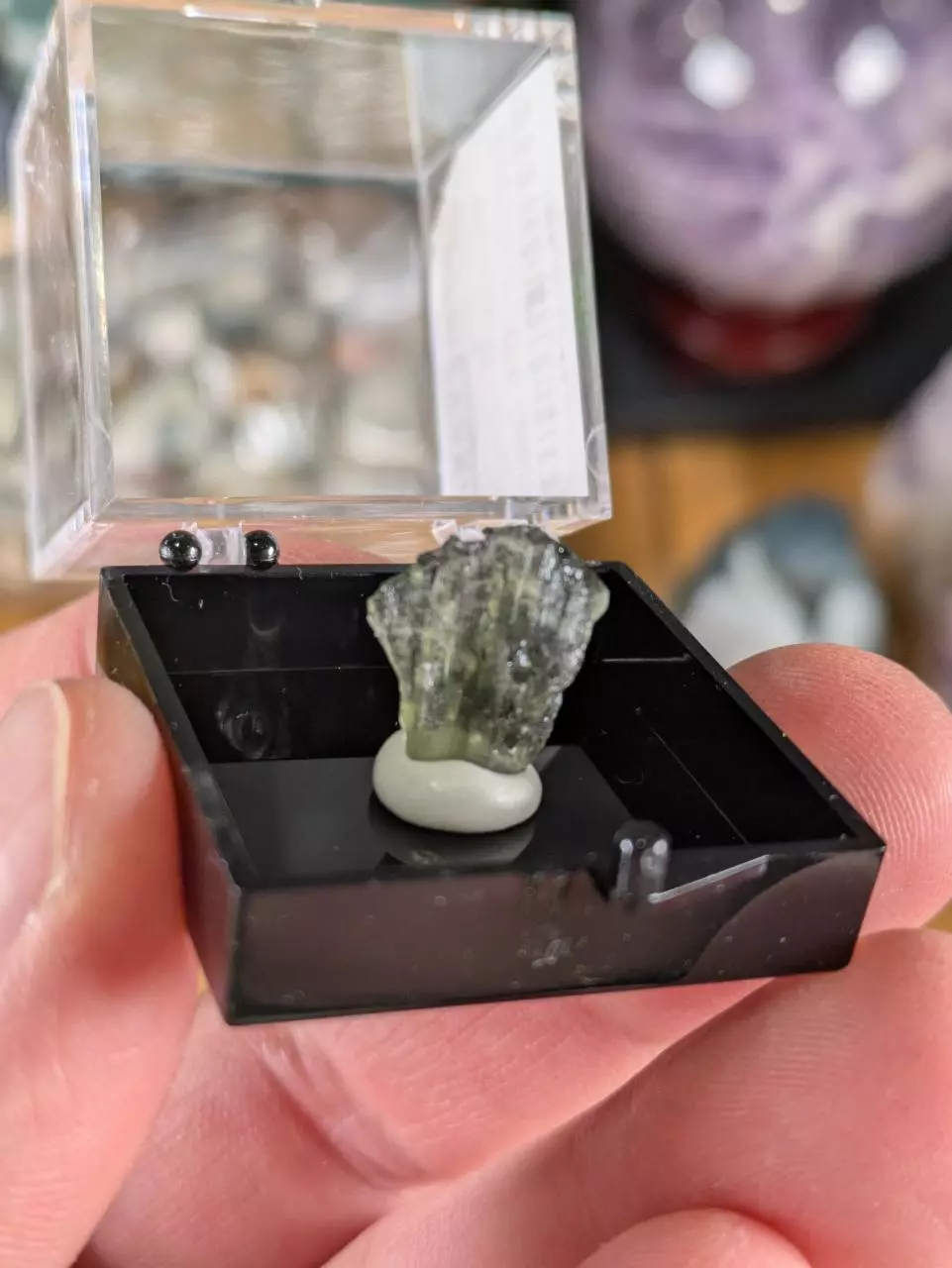 #15222 Moldavite Czech Republic ~0.8 Grams Was $24 thumbnail