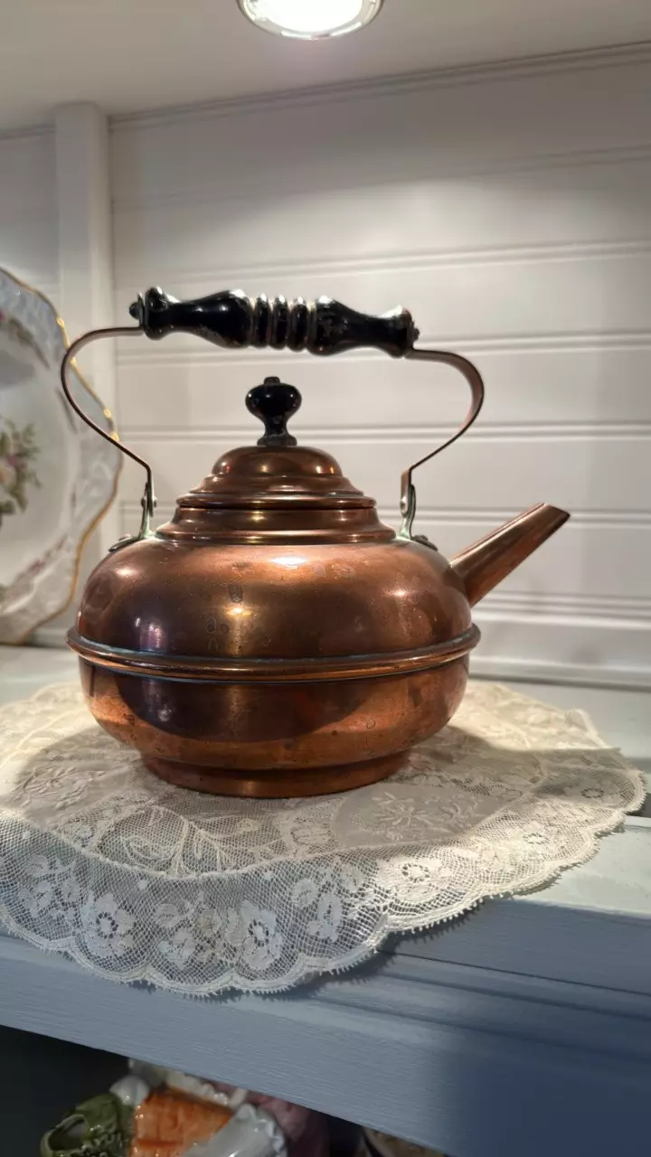 Copper and Wood Teapot thumbnail