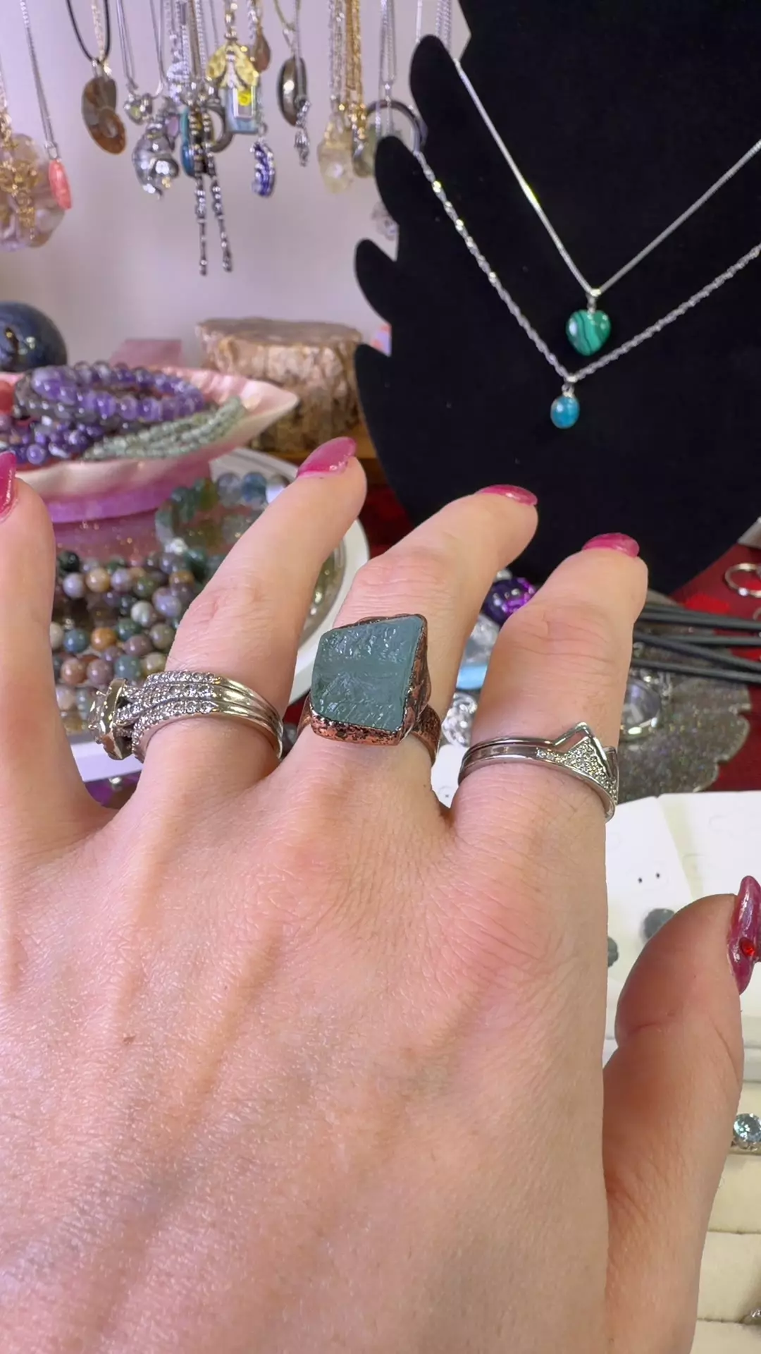 fluorite adjustable ring thumbnail