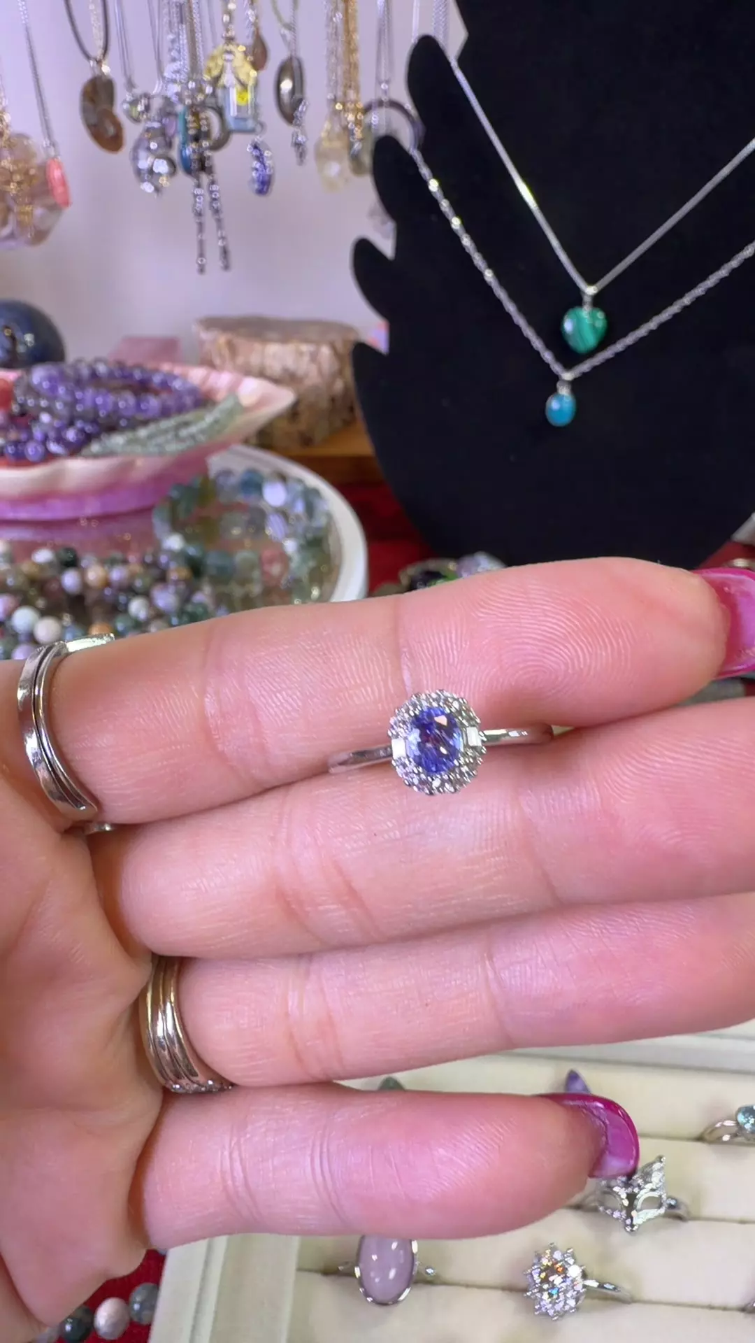 tanzanite adjustable ring $18 ⭐️ thumbnail